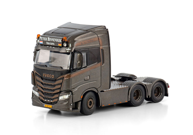 WSI IVECO S-WAY AS HIGH 6X2 TAG AXLE Peter Binnendijk Trucking 1:50 Truck Pre-built Model