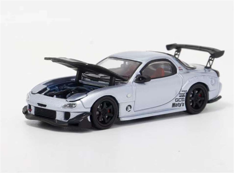1:64 Mazda RX-7 RE Amemiya‌ Ice Blue BSC DIECAST Limited Edition 499pcs ONLY Model