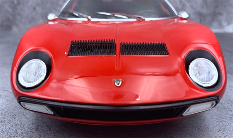 Kyosho Lamborghini Miura SV Red Golden Wheel 1:18 Car Pre-built Model view6