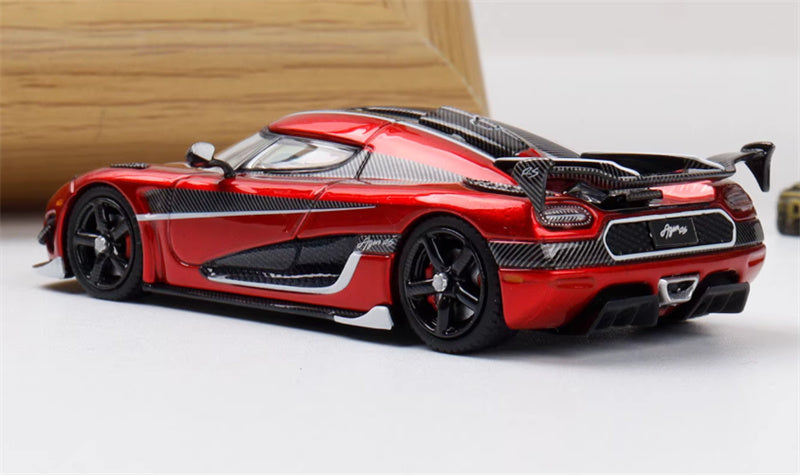 TPC Koenigsegg Agera RS Supercar metallic red Limited Edition 500PCS ONLY 1:64 Car Pre-built Model view2