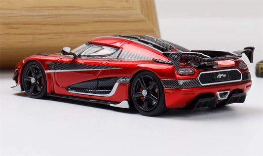 TPC Koenigsegg Agera RS Supercar metallic red Limited Edition 500PCS ONLY 1:64 Car Pre-built Model view2