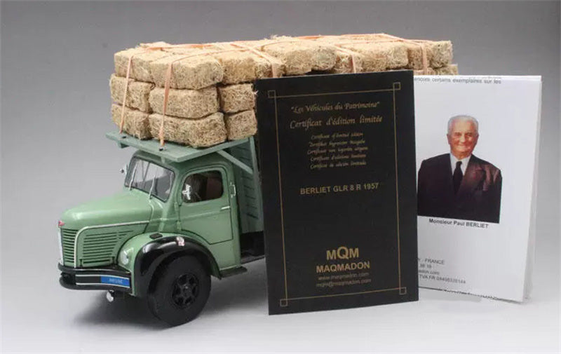 MQM BERLIET GLR 8R 1957 Grass Transport 1/24 DIECAST car