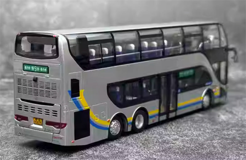 Beijing Public Transport Yaxing Double layered Special 9 Outer Ring Line 1:64 Bus Pre-built Model view5