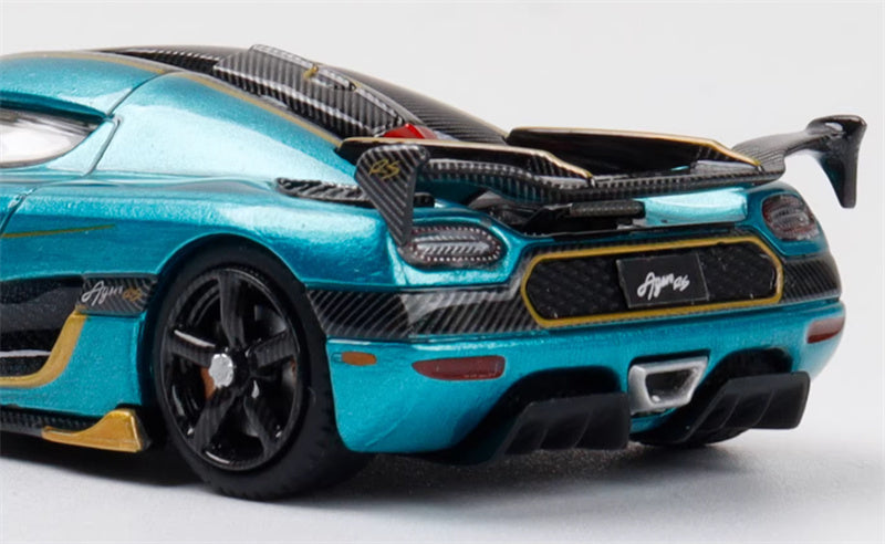 TPC Koenigsegg Agera RS Supercar Turquoise green Limited Edition 500PCS ONLY 1:64 Car Pre-built Model view6