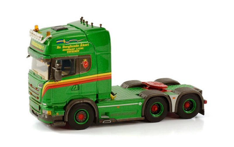 WSI SCANIA R STREAMLINE TOPLINE 6X2 TAG AXLE BERGLUND 1:50 Truck Pre-built Model