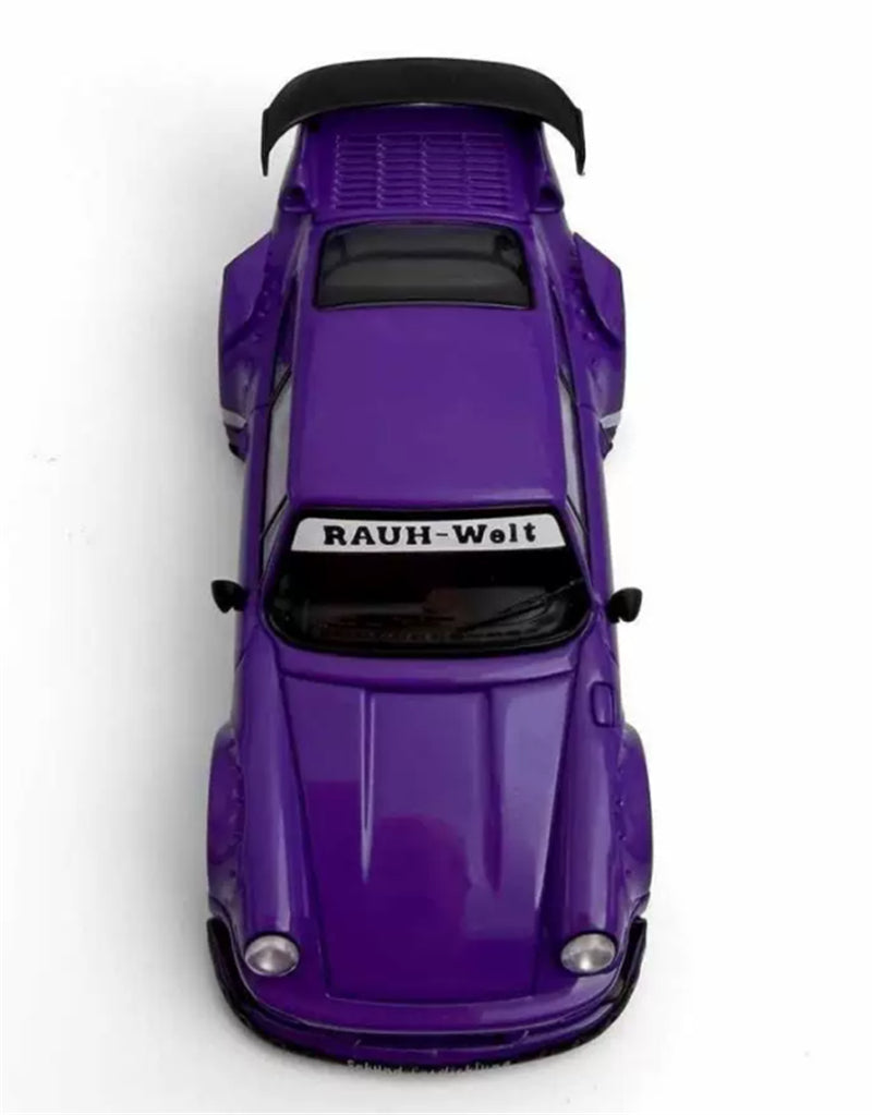 1:64 Porsche RWB 930 purple Model model DIECAST Civil Car Model
