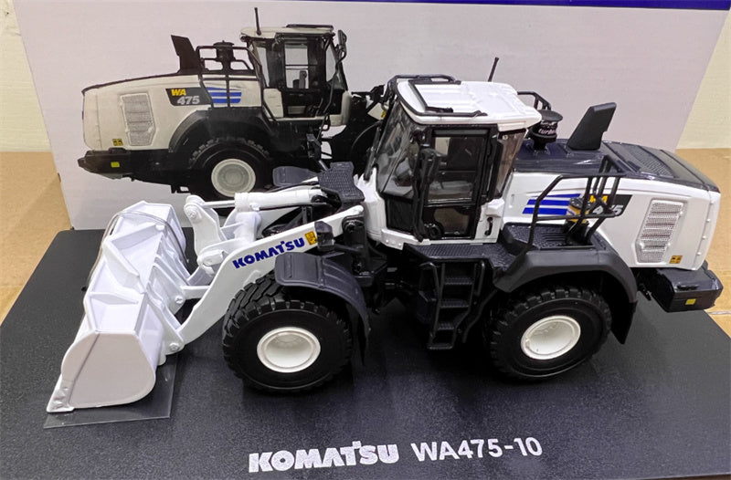 Universal Hobbies Komatsu WA475-10 Wheel loader white Limited Edition 750PCS ONLY 1:50 Truck Pre-built Model
