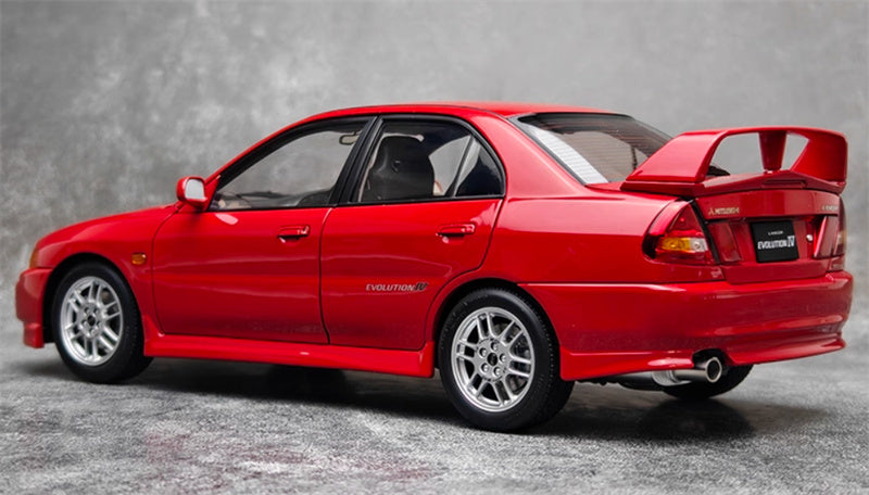 MOTORHELIX Mitsubishi Lancer Evolution IV Parma Red Limited Edition 499PCS ONLY 1:18 Car Pre-built Model view7