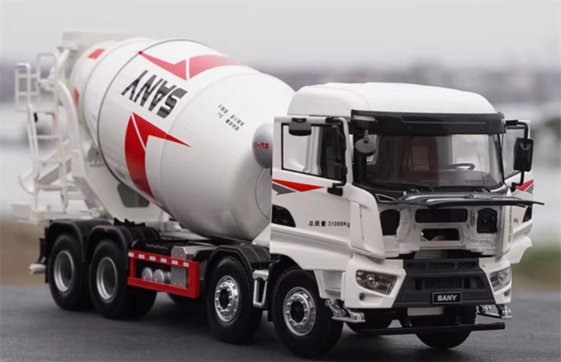 1:24 8x4 Concrete Mixer Truck SANY DIECAST Model