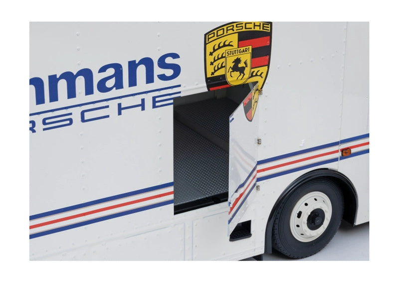 Schuco Mercedes Benz O317 K Race Trans. ROTHMANS blue/white 1/18 DIECAST Truck