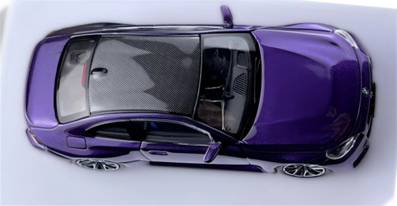 1:64 BMW M2 G87 Twilight Purple Howie Model DIECAST Civil Car Model