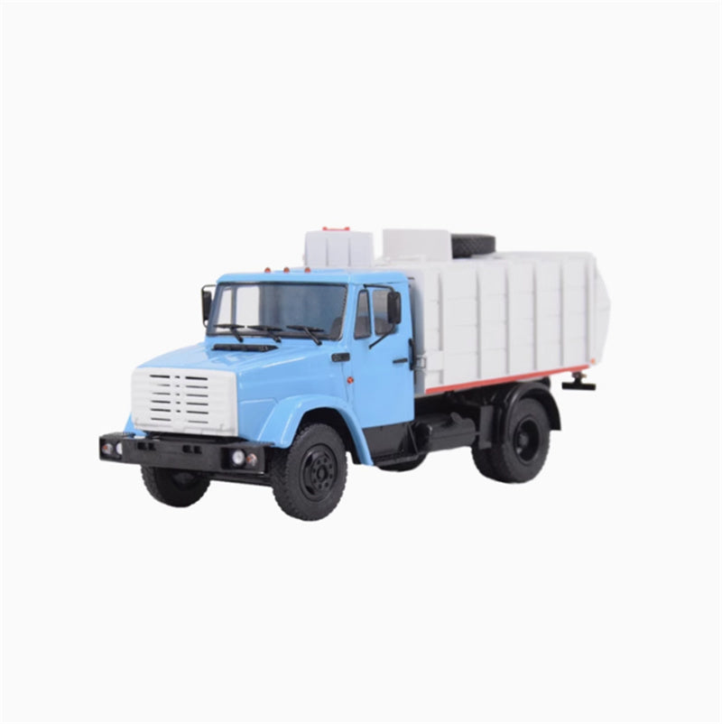 Modimio Soviet Municipal Vehicle ZIL-4333 Garbage Truck Blue Gray 1:43 Truck Pre-built Model