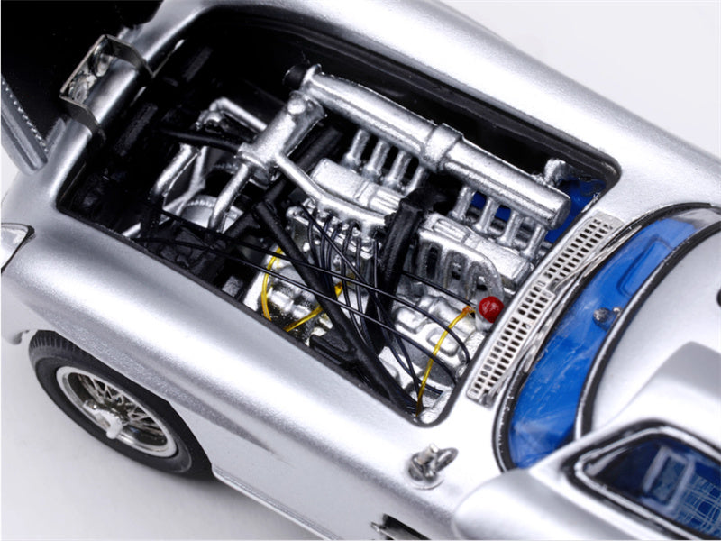 YS Model Mercedes Benz 300 SLR (W196S) Supercar Silver - Blue Inside Limited Edition 99PCS ONLY 1:64 Car Pre-built Model view7
