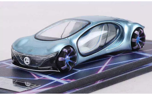 1:64 Mercedes-Benz VISION AVTR  Ice blue LeManFang  night light DIECAST Model