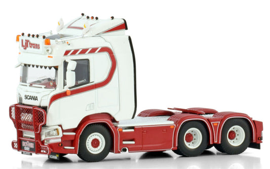 WSI SCANIA R NORMAL CR20N 6X2 TAG AXLE LJT Trans 1:50 Truck Pre-built Model
