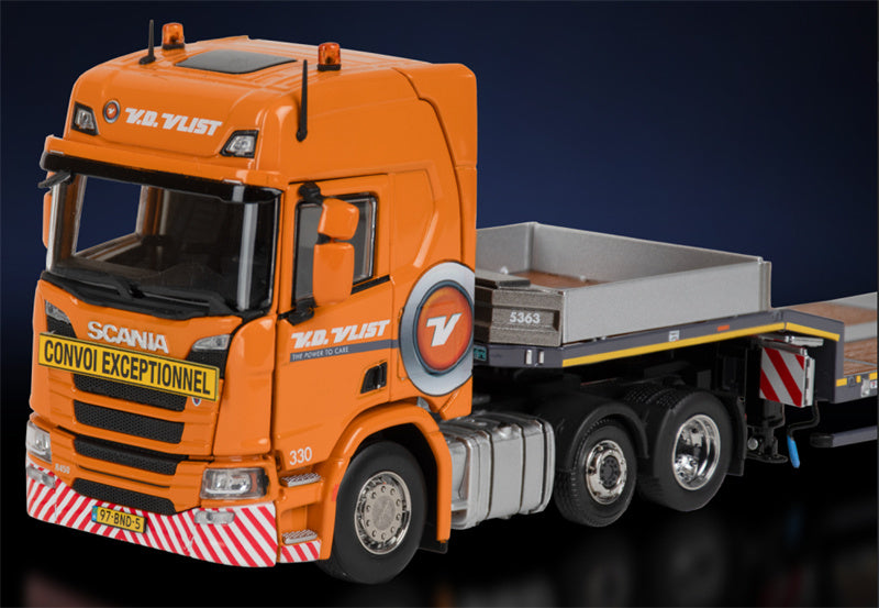 IMC Scania R High 6x2 + MCOS 4 Low board trailer Van der Vlist 1:50 Truck Pre-built Model