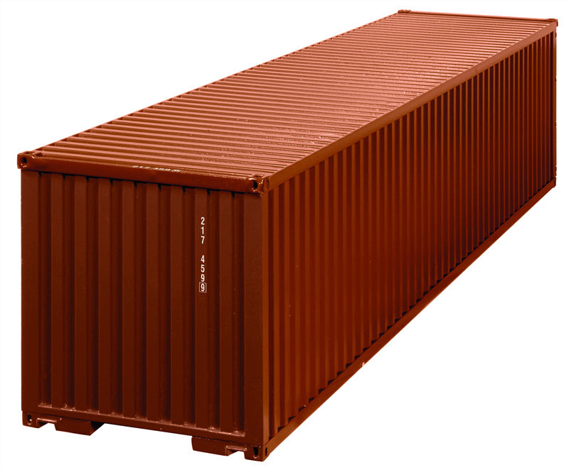 NZG 40 foot Container Light brown Plain color version 1:18 DIECAST Truck Lorry