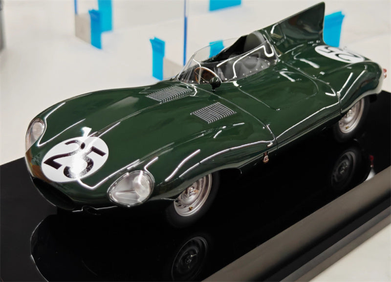1:18 Jaguar d-type blackish green Amalgam Resin Car Model view1