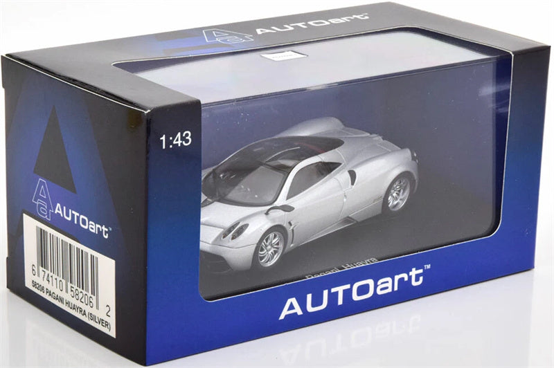 AUTOART Pagani Huayra 2011 sports car silver 1:43 Car Pre-built Model view3