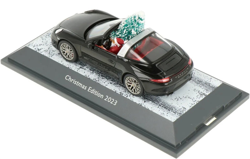 SCHUCO Porsche 911 Carrera 4 GTS Christmas Edition 2023 Targa 1:43 Car Model view3