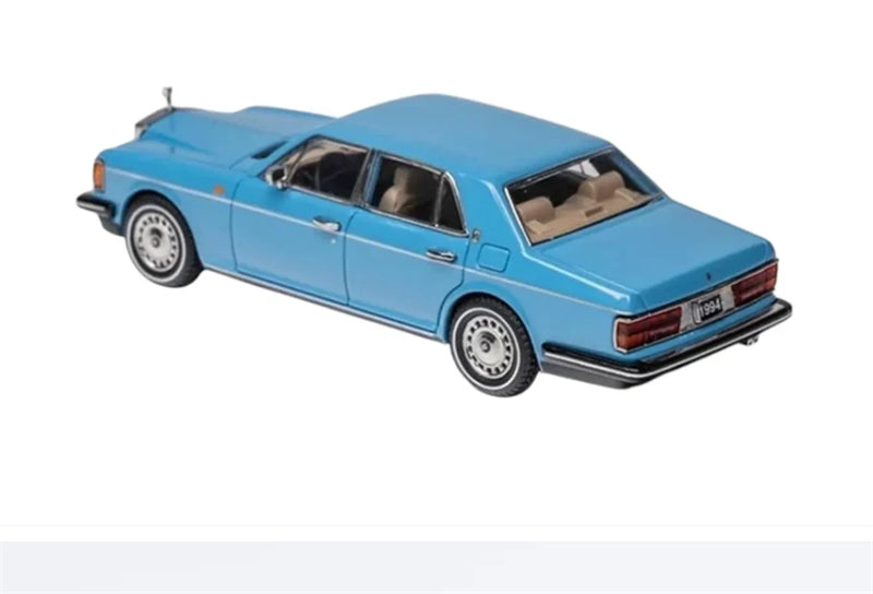 GFCC 1994 Rolls Royce Silver Spur III Sky Blue Limited Edition LHD 1:64 car Pre-built Model view4