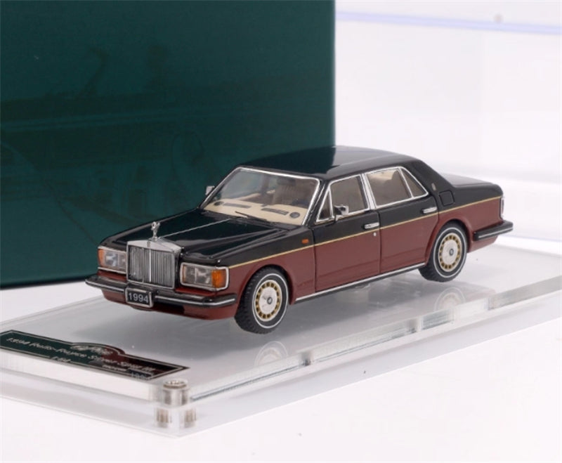 GFCC 1994 Rolls Royce Silver Spur III Red black two-tone with gold wheels Limited Edition 399PCS ONLY LHD 1:64 car Pre-built Model view7