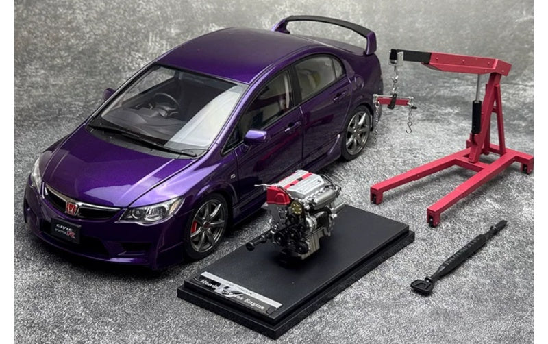 1:18 Honda R (FD2) Pearl Purple MOTORHELIX Limited 399 pcs DIECAST Car Model