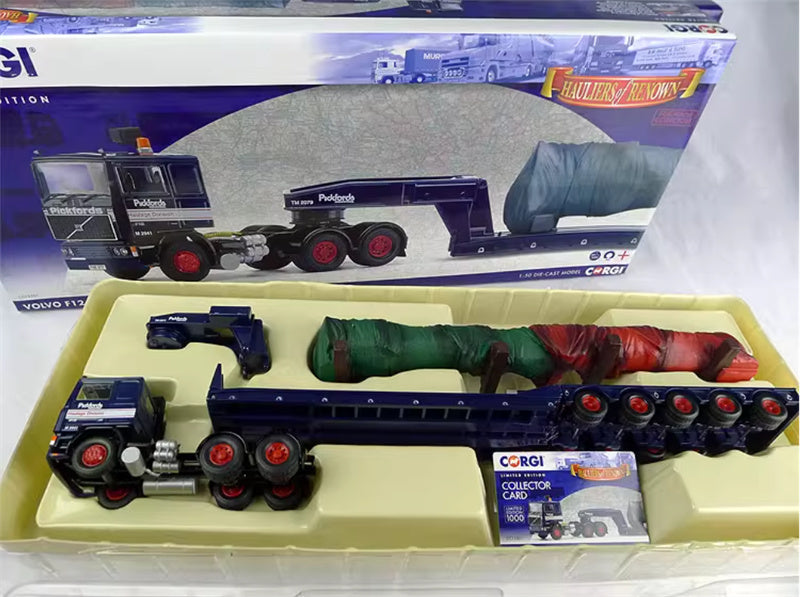 CORGI VOLVO F12 5 AXLE KING TRAILER AND LOAD PICKFORDS Haulage Division Limited Edition 1000PCS ONLY 1:50 Truck Pre-built Model