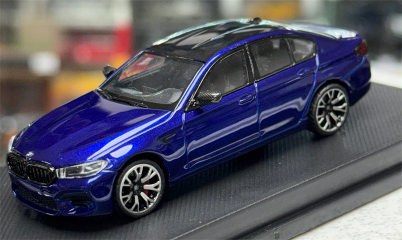 1:64 BMW M5 F90 Metallic Blue MJ Model Limited Edition 999PCS ONLY DIECAST Civil Car Model