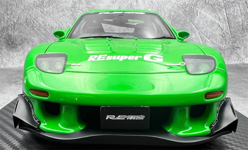 IGNITION MODEL Mazda Amemiya RX-7 FD3S RE Green 1:18 Car Pre-built Model view8