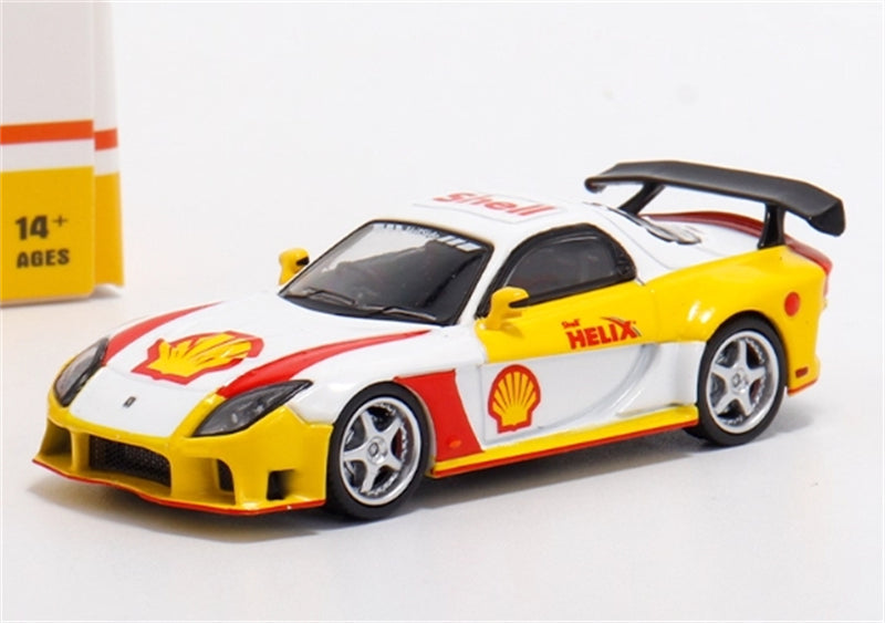 1:64 Mazda RX-7 Shell Helix Livery BSC DIECAST Limited Edition 499pcs ONLY Model