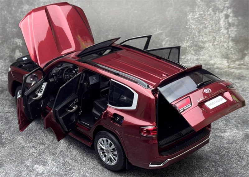 LCD-MODELS Toyota Land Cruiser LC300 ZX SUV red 1:18 Car Pre-built Model view5