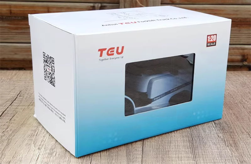 TEU 30klift New Energy Light Blue 1:20 Truck Pre-built Model