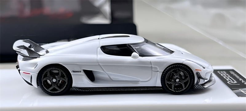 1:64 Koenigsegg Regera Pearlescent White SC ART DIECAST Civil Car Model