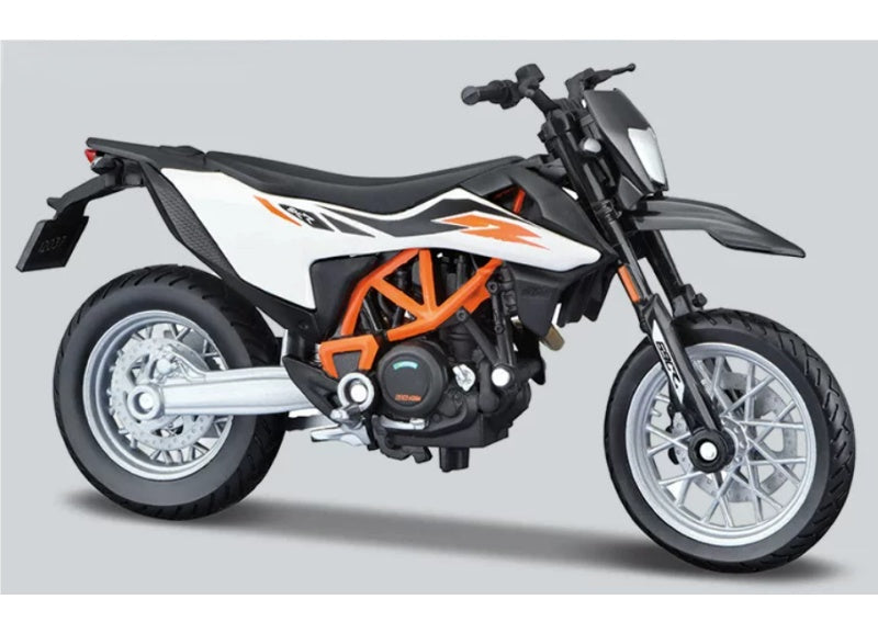 1:18 KTM 690 SMC R  White  Maisto  Diecast Motorcycle Model