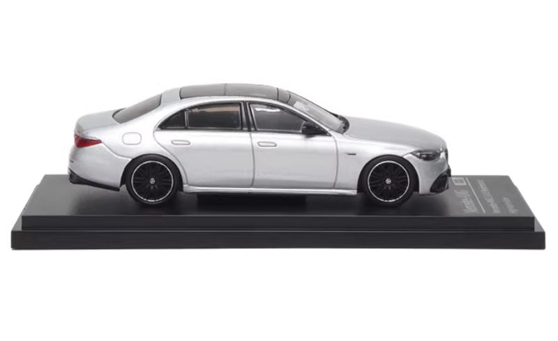Almost Real Mercedes - AMG S 63 E Performance 2023 silver 1:64 Car Pre-built Airliner Model Display view3