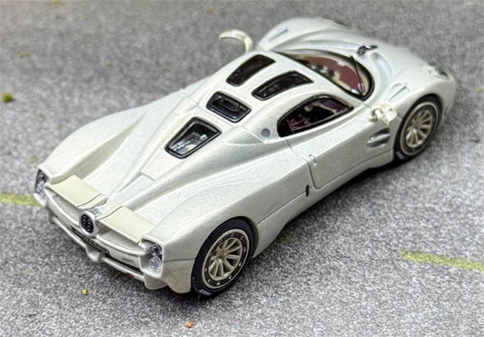 BBR MODELS Pagani Utopia sports car grayish-white 1:64 Car Pre-built Model view2