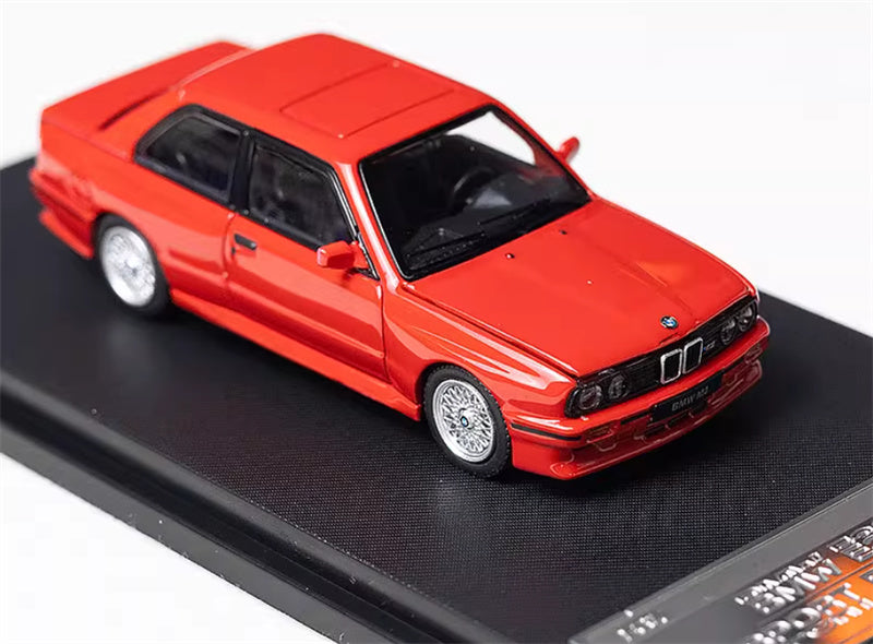 Mortal BMW M3 E30 Sport Evolution Openable Hood Detachable tail wing Pearl Red Limited Edition 899PCS ONLY 1:64 Car Pre-built Model view5