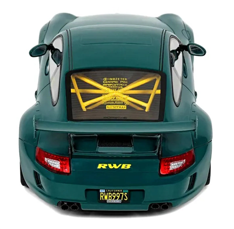 1:18 PORSCHE 911 997 RWB SYUNKASHUTO COUPE  Green  GT SPIRIT Limited Edition Resin Car Model