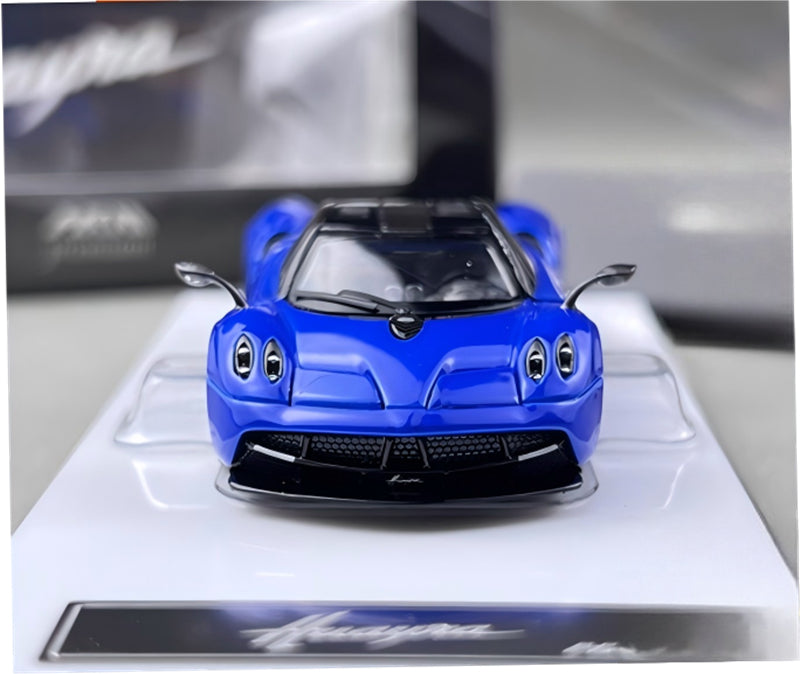 HKM Premium Pagani Huayra Coupe Ocean Blue Limited Edition 999PCS ONLY 1:64 Car Pre-built Model view4
