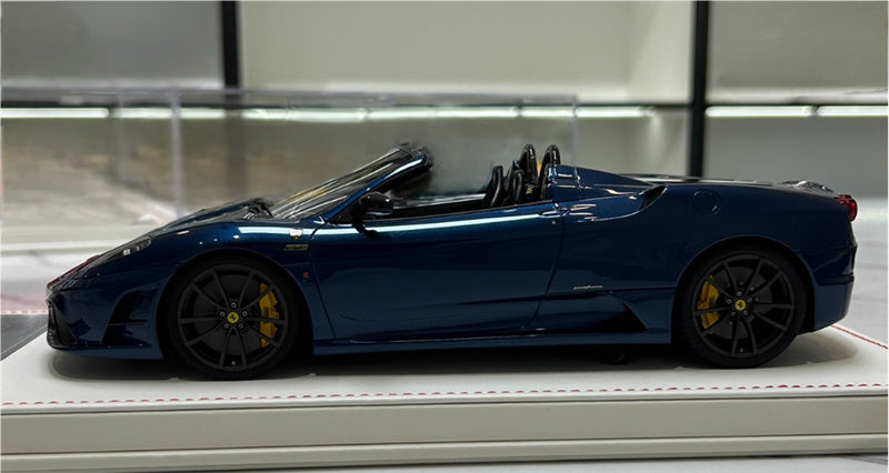 Dino Model Ferrari F430 16M Supercar Abu Dhabi Blue White base Black wheel yellow caliper Limited Edition 30PCS ONLY 1:18 Car Pre-built Model view4