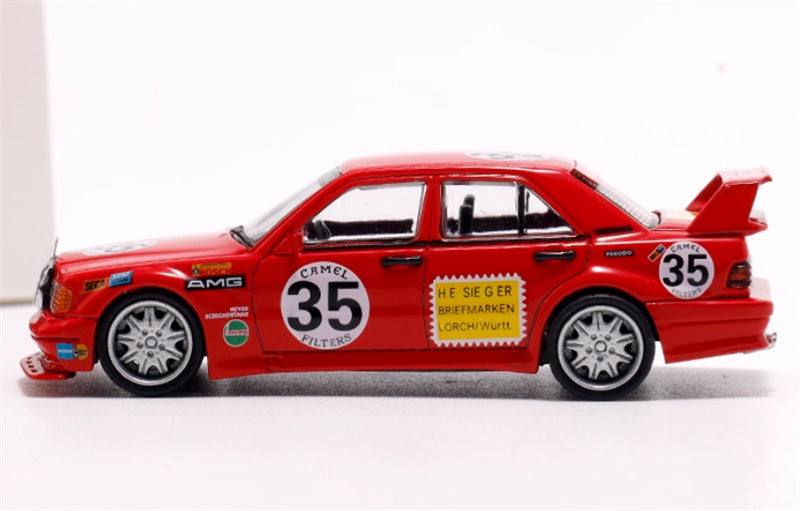 LMLF MODEL Mercedes Benz 190E 2.5-16 Evolution Red AMG CAMEL 1:64 Car Pre-built Model view3