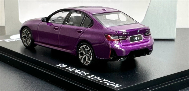 1:64 BMW 3 Series G20 Lightning Purple Almost Real 50 Years Edition DIECAST Civil Car Model