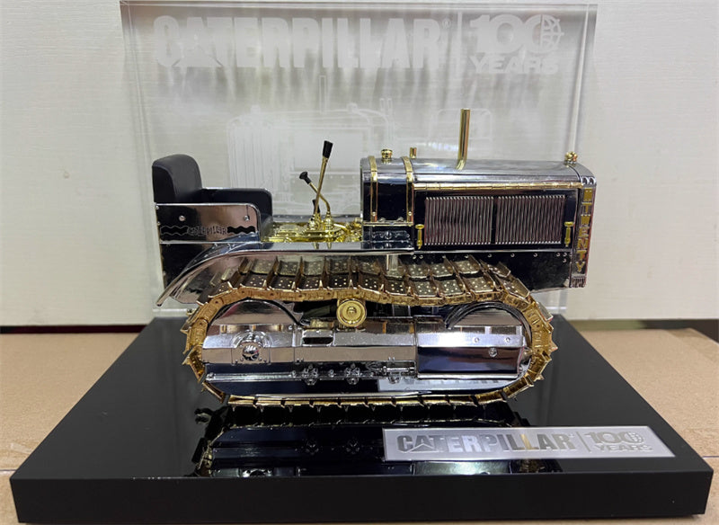 CATERPILLAR TWENTY Tracked Tractor with Chrome and Gold Plating - 100th anniversary Edition Limited Edition 1:16 Truck Pre-built Model