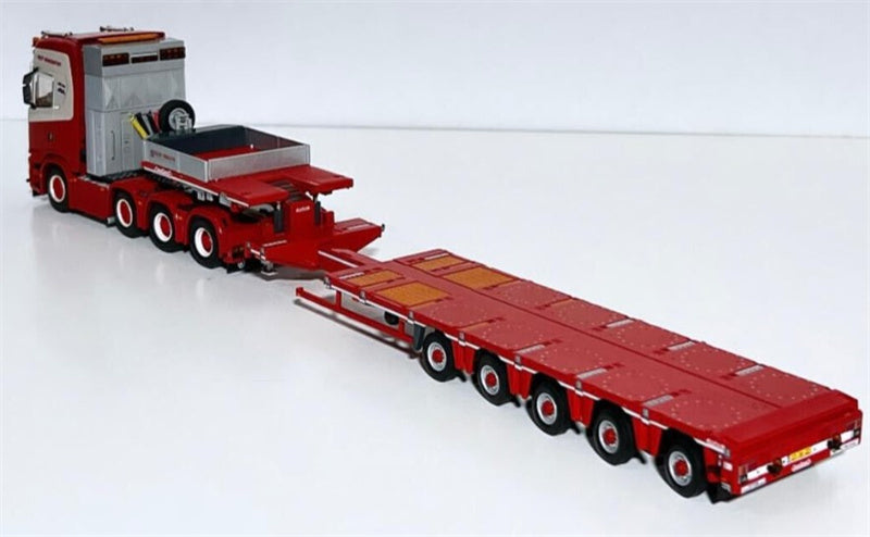 WSI SCANIA S HIGHLINE CS20H 8X4 NOOTEBOOM MCO-PX 5 AXLE ELJO EXALTO 1:50 Truck Pre-built Model