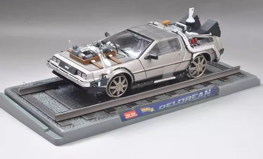 1:18 Delorean DMC12 time machine    Sun Star Track version DIECAST car Model