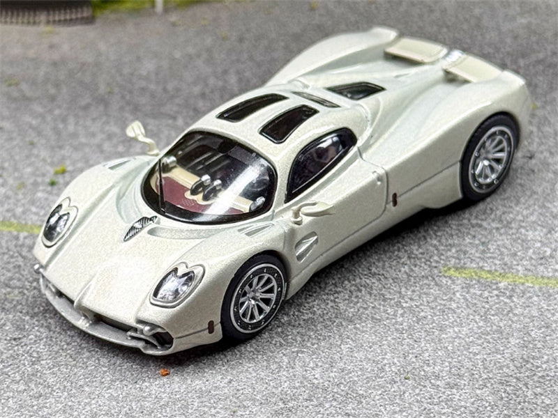 BBR MODELS Pagani Utopia sports car grayish-white 1:64 Car Pre-built Model view1