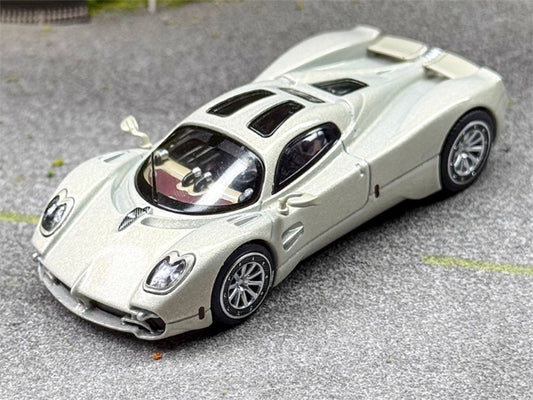 BBR MODELS Pagani Utopia sports car grayish-white 1:64 Car Pre-built Model view1