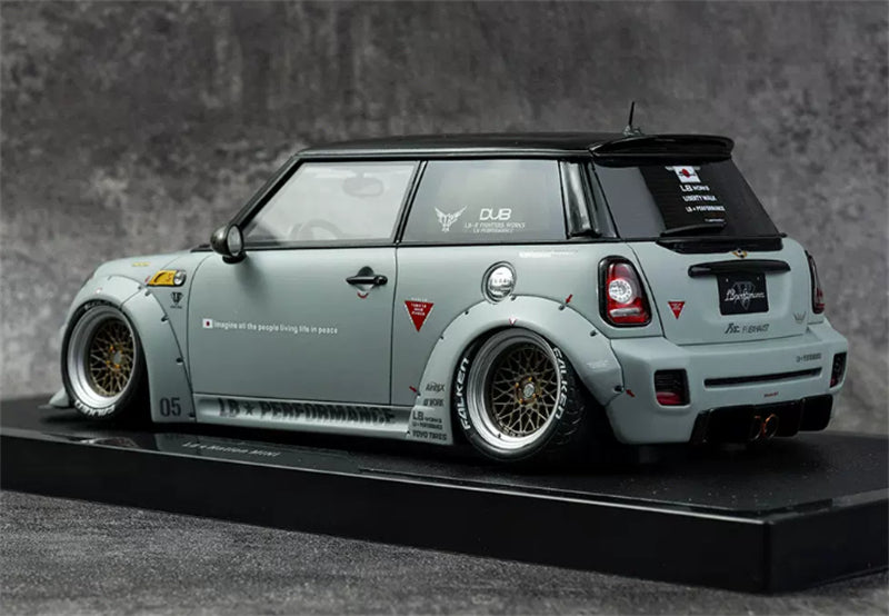 1:18 MINI COOPER LB-WORKS LB NATION R56 2015 Battleship Gray OTTO Limited Edition Resin Model