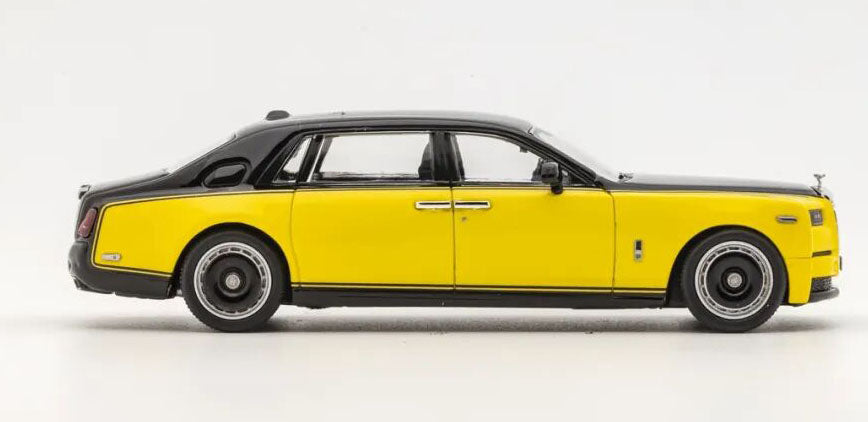 Banana 1:64 Rolls-Royce Phantom EWB Diecast Model HEC Limited Black & Yellow